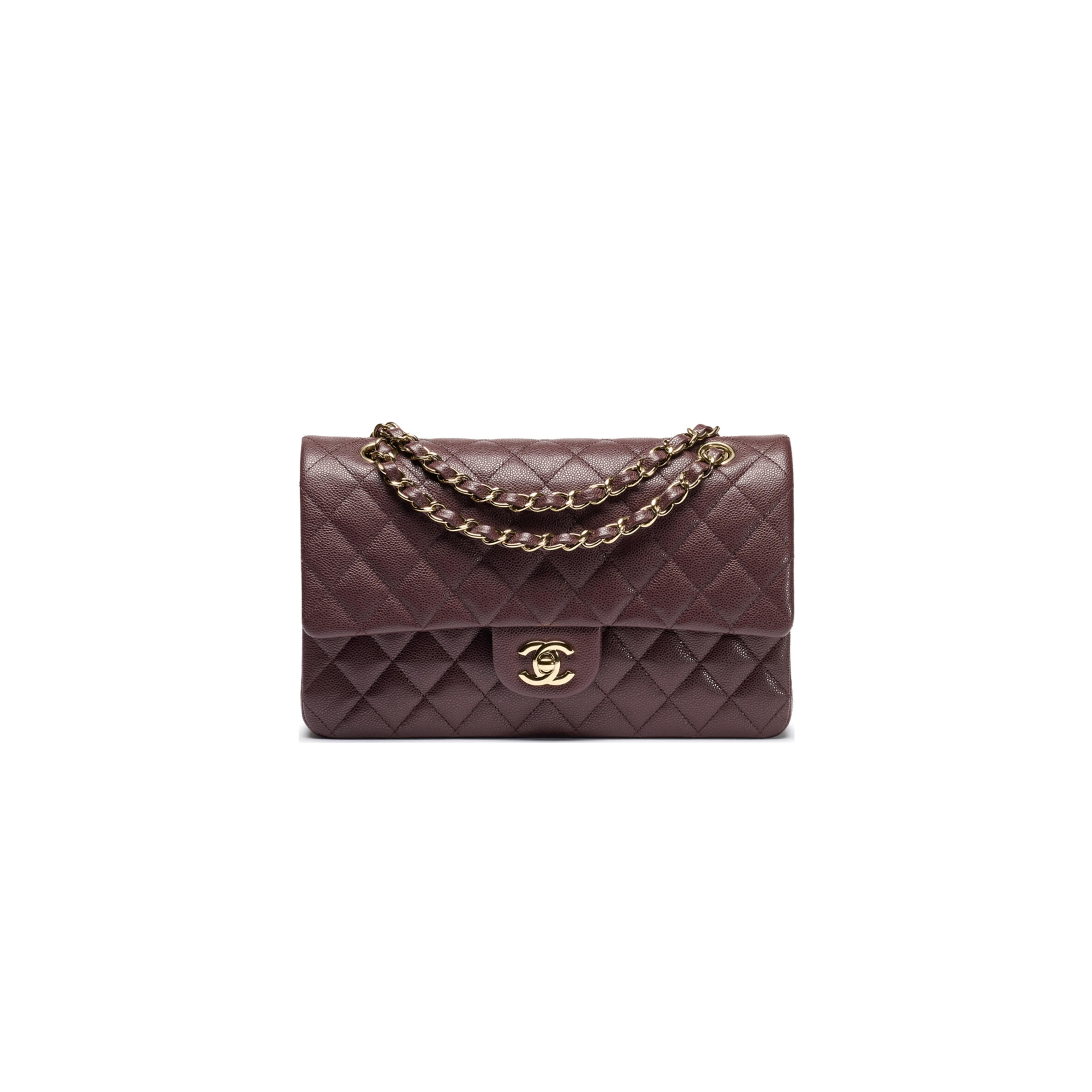 CHANEL CLASSIC FLAP 11.12 HANDBAG DARK BROWN A01112 (25.5*15.5*6.5cm)